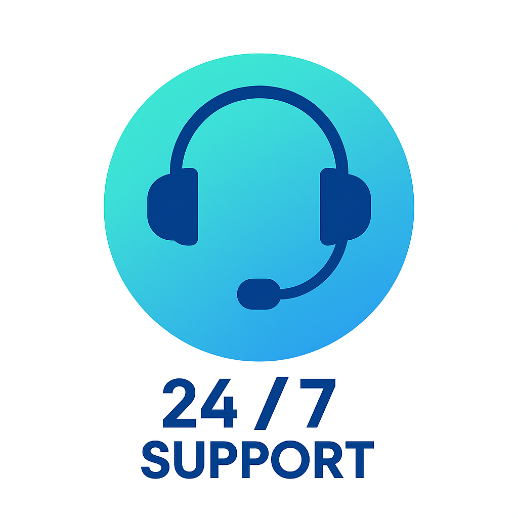 24/7 support