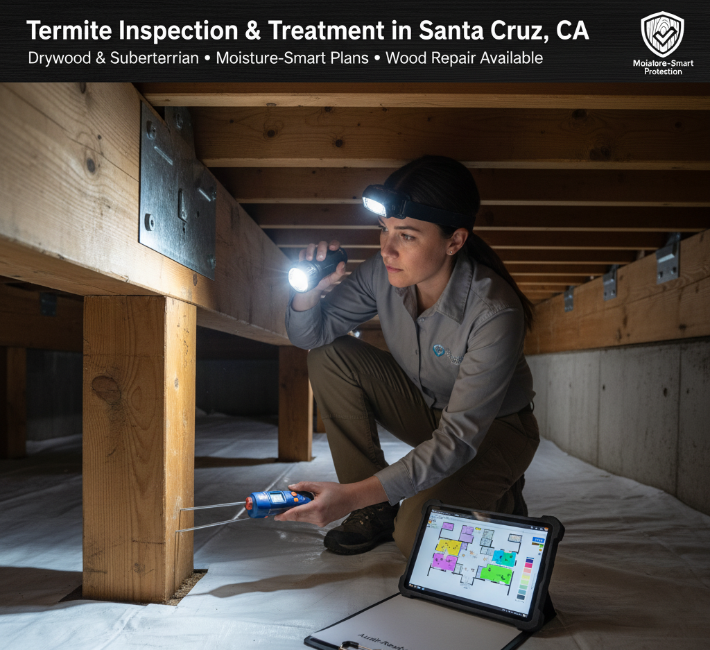 Termite Inspection & Treatment in Santa Cruz
