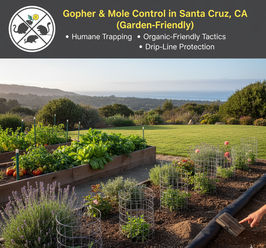 Gopher & Mole Control in Santa Cruz